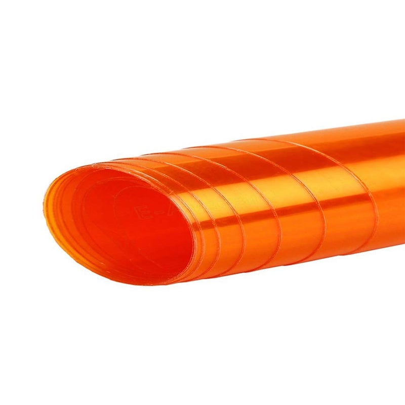 idain 12 by 48 Inches Self Adhesive Headlight, Tail Lights, Fog Lights Tint Vinyl Wrap Film Roll,Orange - Image 2